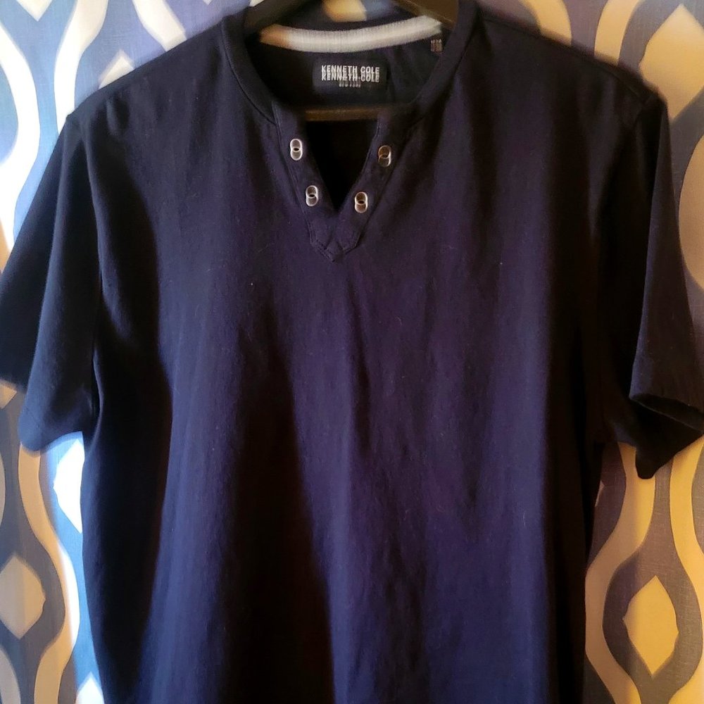 Kenneth Cole New York Stretch Casual Short-Sleeve Shirt, Medium